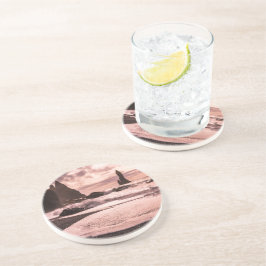 Solnedgång på Reynisfjaras svarta sandstrand, Isla Underlägg