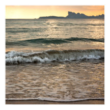 Solnedgång på Saint Cyr's Beach-fotografi - Sjölan