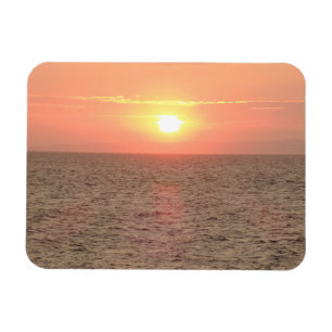 Solnedgång på Sea 3"x4" Magnet