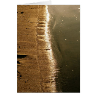 Solnedgång på shorelinen OBS kort