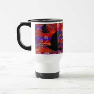 Solnedgång på Sjö Wendouree Australian Aboriginal Resemugg