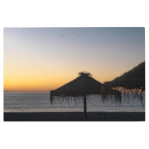 Solnedgång på stranden