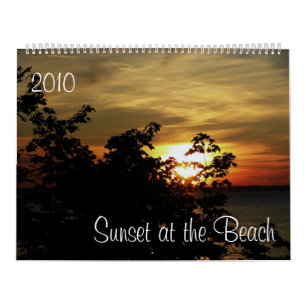 Solnedgång på stranden 2010 kalender