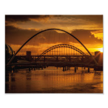 Solnedgång på Tyne