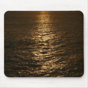 Solnedgång på Vatten Abstrakt Ocean Photography Musmatta