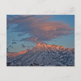 Solnedgång på Wasatch-området - Utah-vykort Vykort