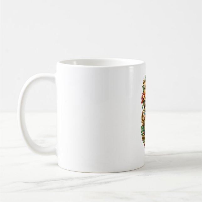 Solnedgång Palm Tiki Kaffemugg (Vänster)