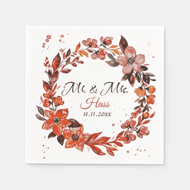 Solnedgång Pappersservett (Framsidan)