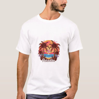 Solnedgång Paradise sommar Shirt - Tropical Escape T Shirt