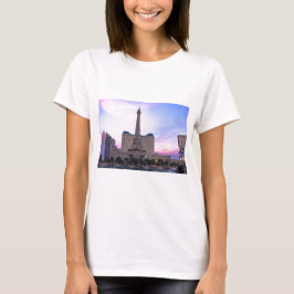 Solnedgång Paris Las Vegas Tour Eiffel falsk T Shirt
