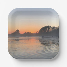 Solnedgång Party Pappra Tallrikar