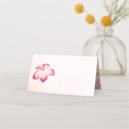Solnedgång Plumeria Watercolor Blank Place Cards Placeringskort