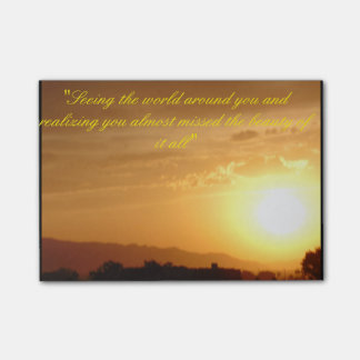 Solnedgång Post-it Block