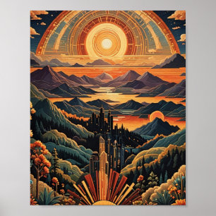Solnedgång  poster