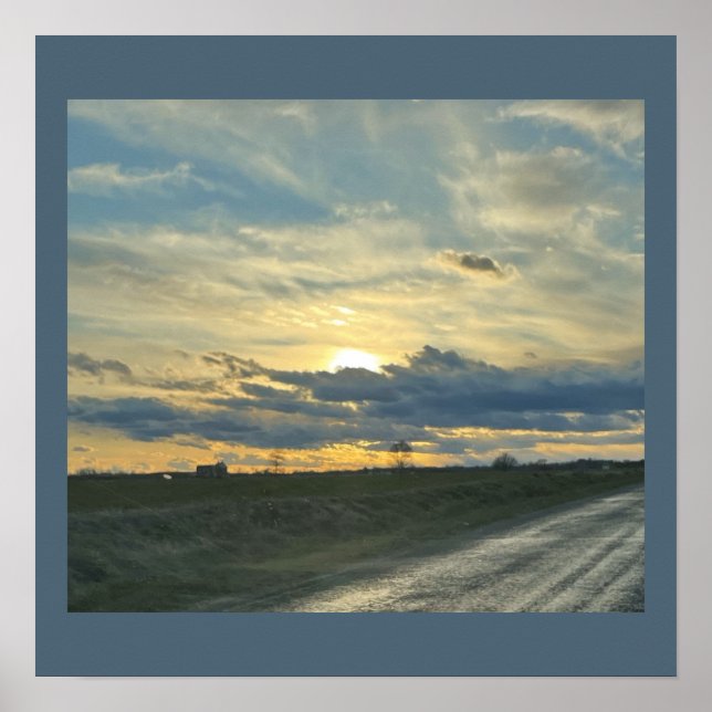 Solnedgång Poster (Framsidan)