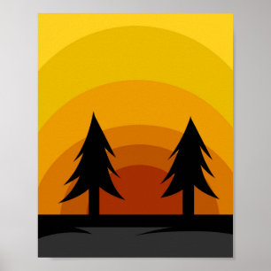 solnedgång poster