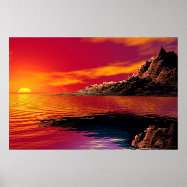 Solnedgång Poster (Framsidan)