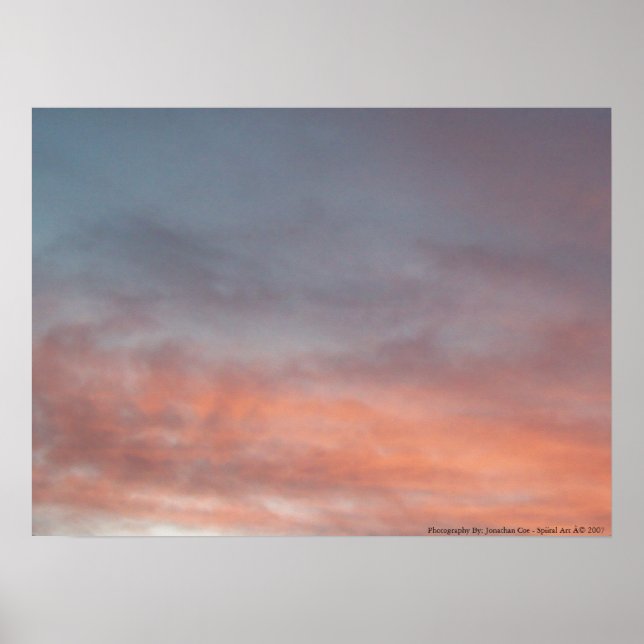 Solnedgång Poster (Framsidan)