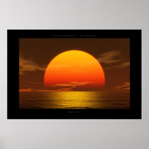 solnedgång poster