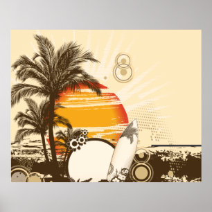 Solnedgång - Poster