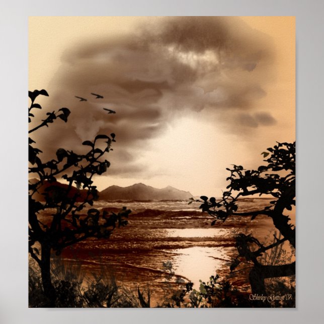 Solnedgång Poster (Framsidan)