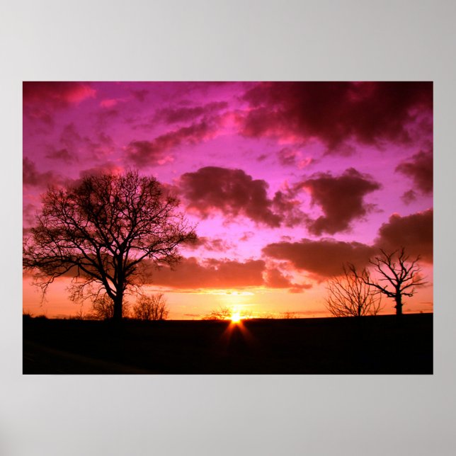 Solnedgång Poster (Framsidan)