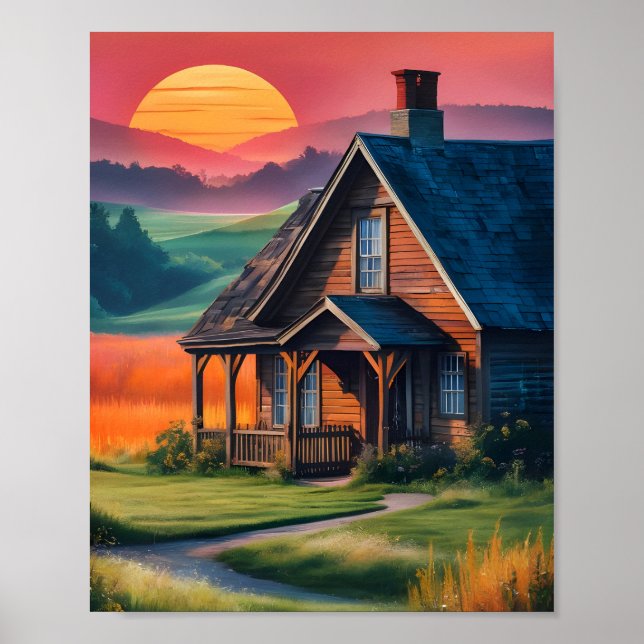 Solnedgång Poster (Framsidan)