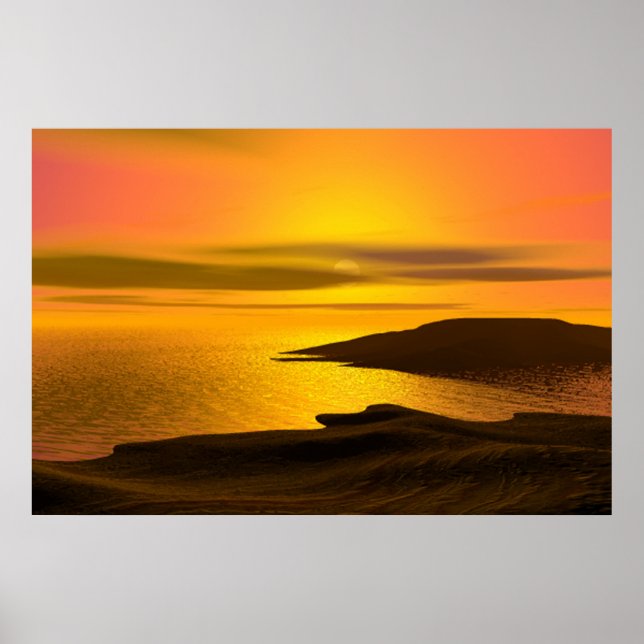 Solnedgång Poster (Framsidan)