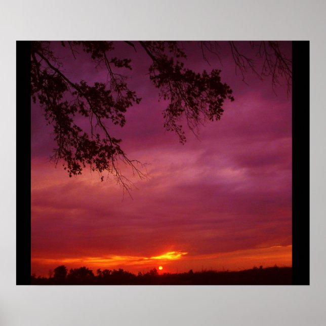 Solnedgång Poster (Framsidan)