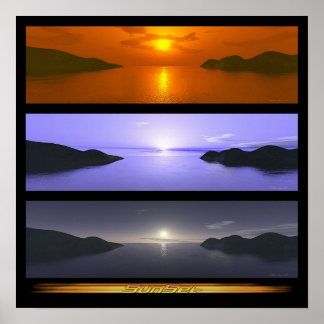 Solnedgång Poster