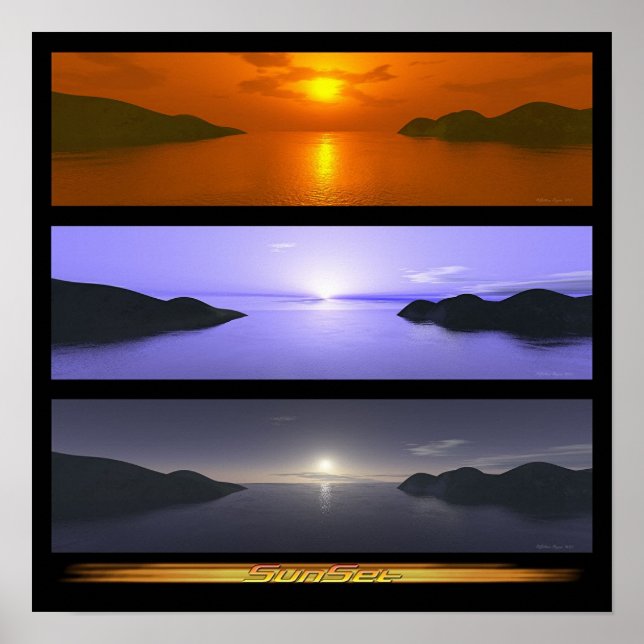 Solnedgång Poster (Framsidan)