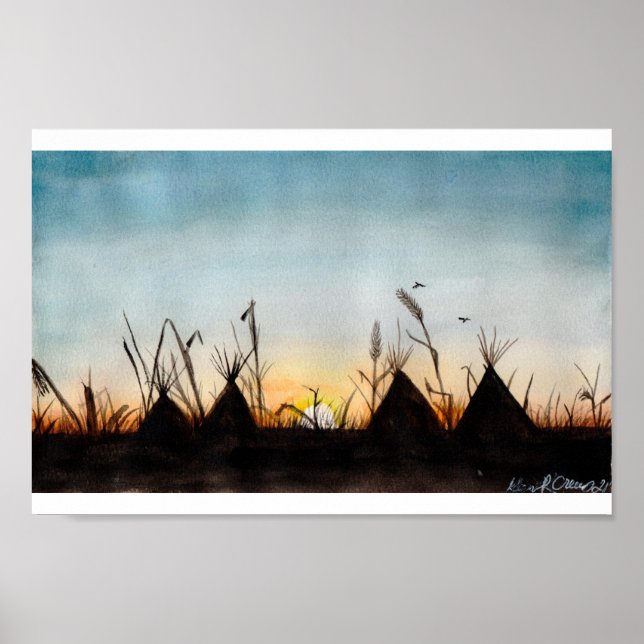 Solnedgång Poster (Framsidan)