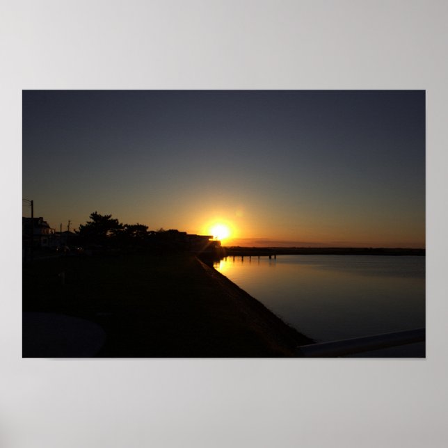 Solnedgång - Poster med fotofoto (Framsidan)