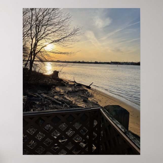 Solnedgång - Poster med fotofoto (Framsidan)