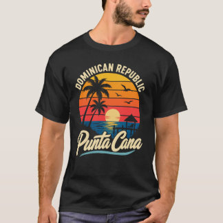 Solnedgång Punta Cana Beach Souvenir Dominikanska T Shirt