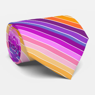 Solnedgång Rand - Orange, Rosa, Lila, Lavender Slips