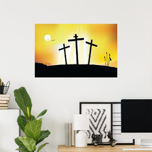 Solnedgång Religiösa Kor Poster