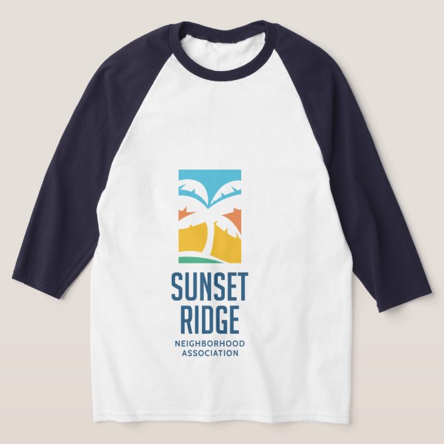 Solnedgång Ridge Lake Worth Beach T-shirt (Laydown)