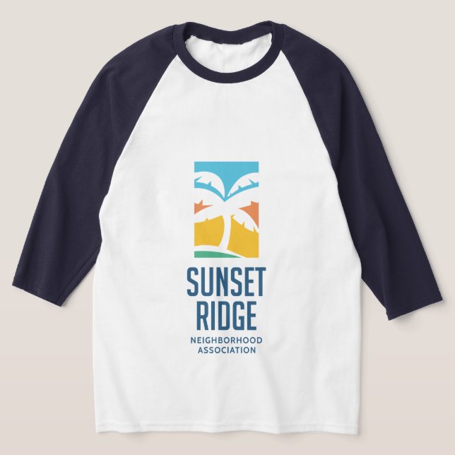 Solnedgång Ridge Lake Worth Beach T-shirt (Laydown)