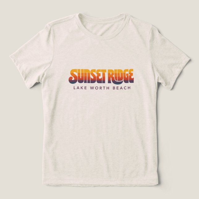Solnedgång Ridge T-shirt (Design Framsida)