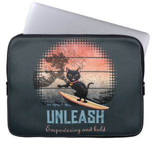 Solnedgång - Riding Cat Laptop Fodral