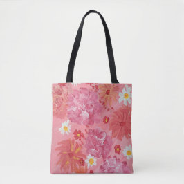 Solnedgång Ro Blommigt Tote Bag Tygkasse