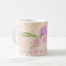 Solnedgång Ros Mor till Bruden-båge Bouquet Kaffemugg