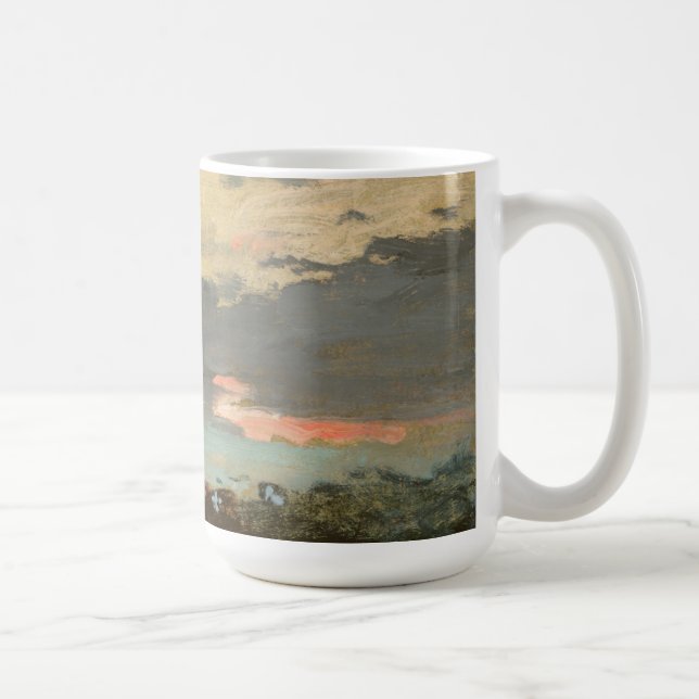 Solnedgång Saco fjärd Kaffemugg (Höger)