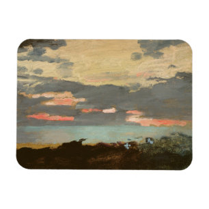Solnedgång Saco fjärd Magnet