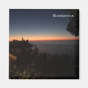 Solnedgång - Sardinia Magnet