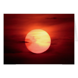 solnedgång Sci-fi Hälsningskort