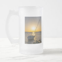 Solnedgång segelbåt Bukt Breeze Frosted Mugg