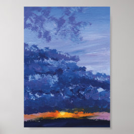 Solnedgång, Skriv ut, Poster Pappert värde (projek