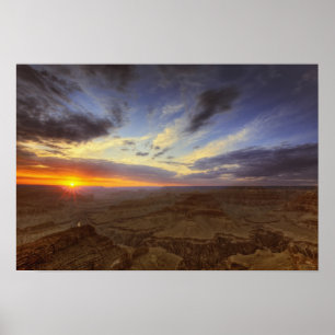 Solnedgång, södra kanten av Grand Canyon, Grand Poster